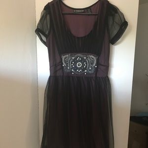 PYRAMID COLLECTION STEAMPUNK LACE DRESS NWOT